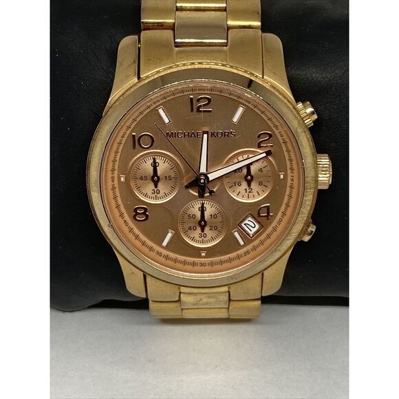 Michael Kors Runway MK5128 Womens Stainless Steel Analog Dial Quartz Watch MP751 - Picture 2 of 12